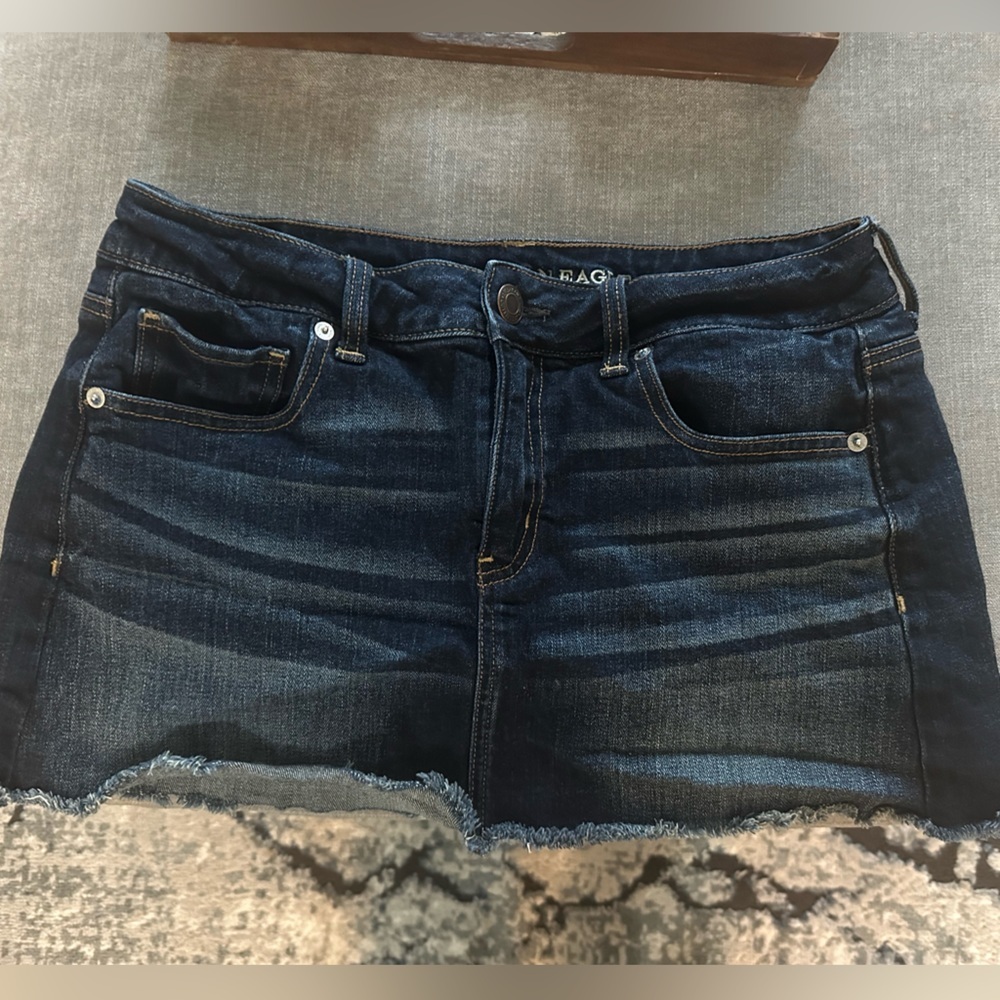American Eagle Outfitters Dark Wash Denim Mini Skirt